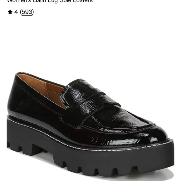 Franco Sarto Glossy Black Womens Loafers Size 8.5W (closer to 8) - Picture 8 of 10